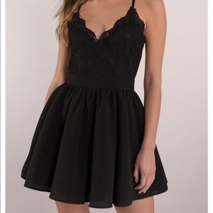 black tobi lace dress